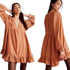 Free People Rust Mini Dress